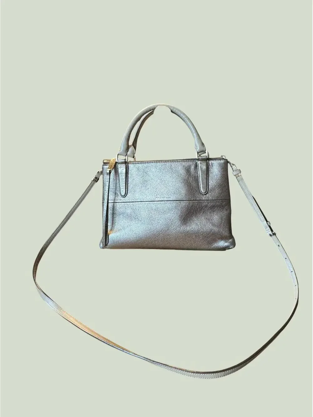 Coach Metallic Leather Crossbody Bag 2014
